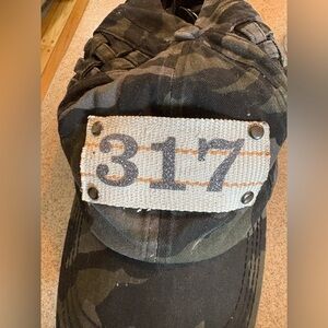 Women’s 317 Camouflage Ponytail Baseball Cap Hat Indianapolis Indiana